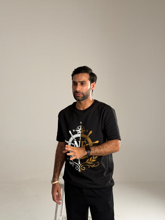 Multi shade T-shirt - Black – Gold Crest