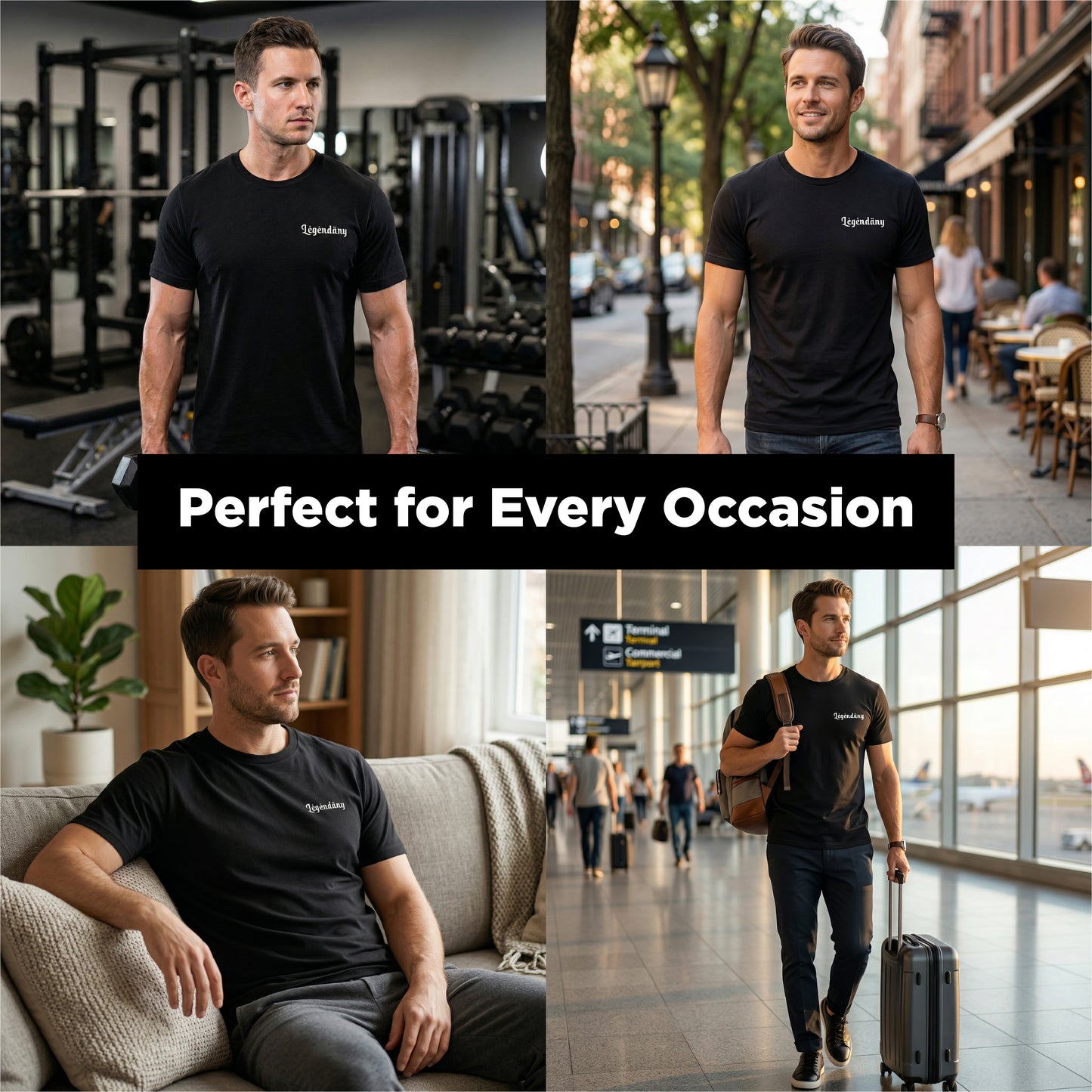 Lėgėndäry Heritage T‑shirt - Black